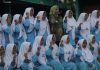 Bersama Bupati dr. Faida, Santriwati Ikrar Cinta NKRI dan Pancasila